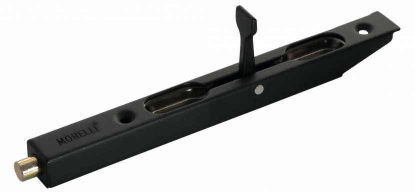 Торцевой шпингалет (ригель) L160 BL (Черный)