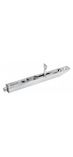 Торцевой шпингалет (ригель) L160 SN (Белый никель)