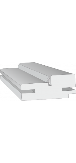 Коробка телескопическая с уплотнителем Emalex 80x38x2100 мм