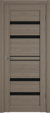 Межкомнатная дверь Atum Pro 26 (Brun Oak, Black Gloss)