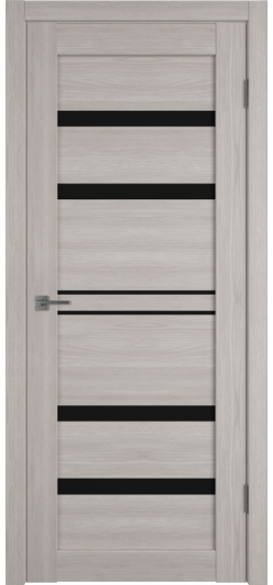 Межкомнатная дверь Atum Pro 26 (Stone Oak, Black Gloss)