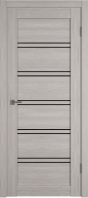 Межкомнатная дверь Atum Pro 28 (Stone Oak, Black Gloss)