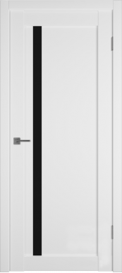 Межкомнатная дверь Emalex 34 (Ice, Black Gloss)