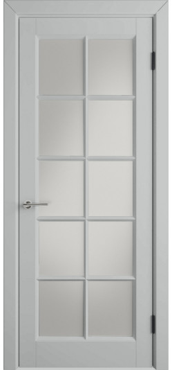 Межкомнатная дверь Glanta ДО (Silver)