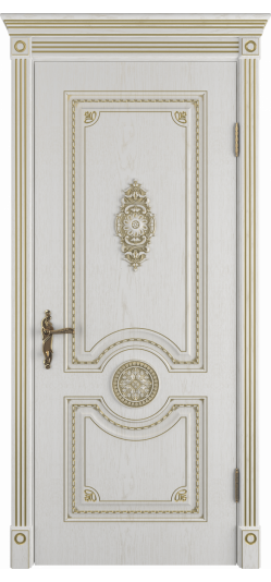 Межкомнатная дверь Грета ДГ (Bianco Classic PG)