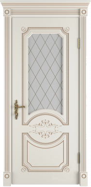 Межкомнатная дверь Milana 3D (Ivory PC, Art Cloud)