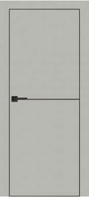 Межкомнатная дверь Urban 1 (Taupe, Black Edge)